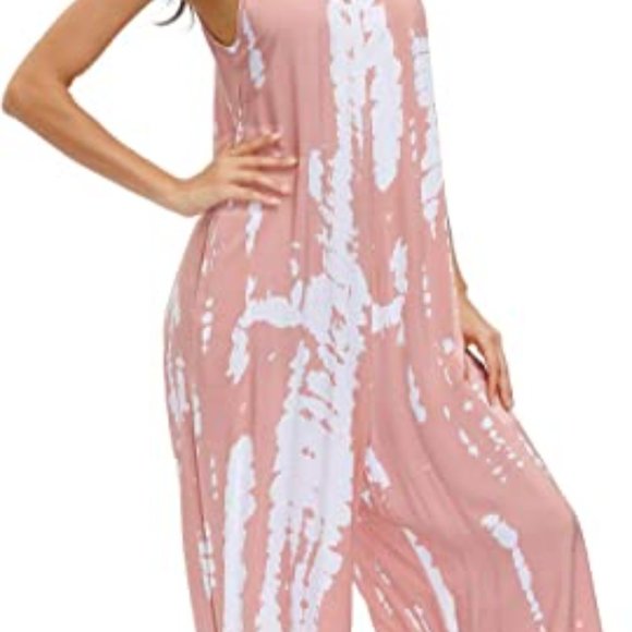 Wexcen Womens Printed Jumpsuit Casual Rompers - Picture 2 of 6